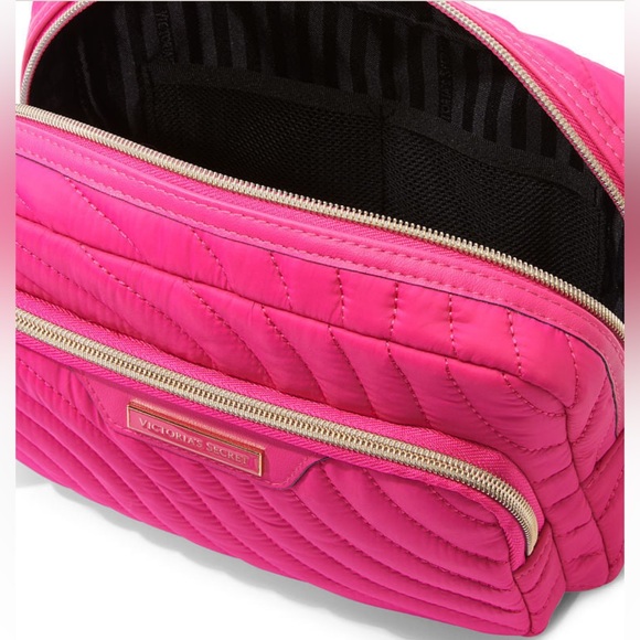 NWT HTF Victoria’s Secret Pink Glam Bag Travel Makeup Pouch Cosmetic Bag - Picture 3 of 14